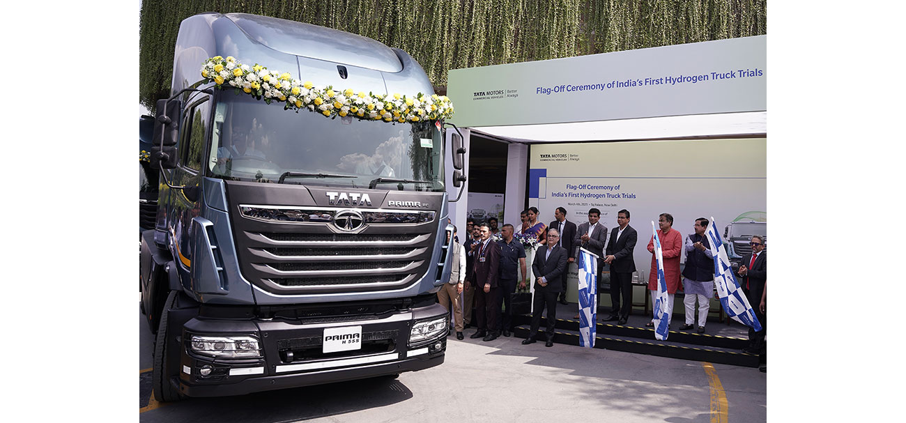 Tata Motors begins trials of hydrogen-powered heavy duty trucks for long haul transportation